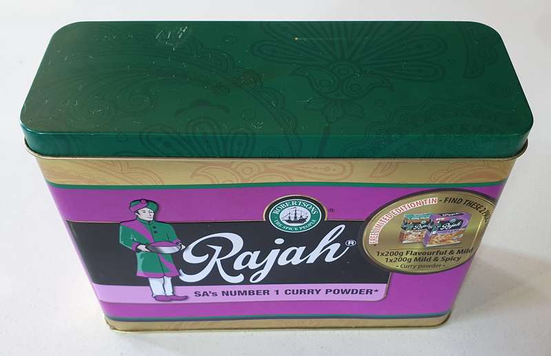 RAJAH  tin as per photos