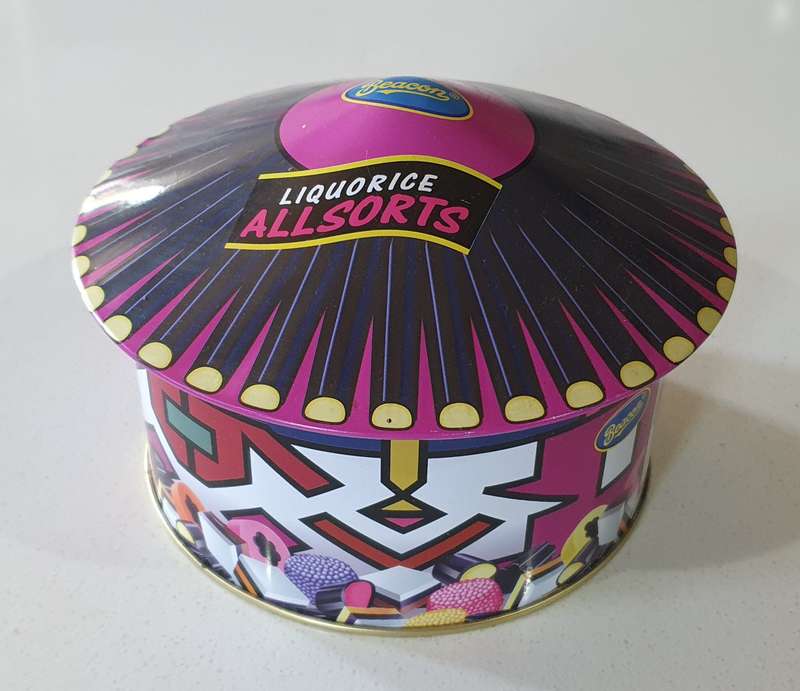Beacon LIQUORICE ALLSORTS tin as per photos