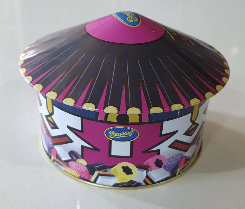 Beacon LIQUORICE ALLSORTS tin as per photos