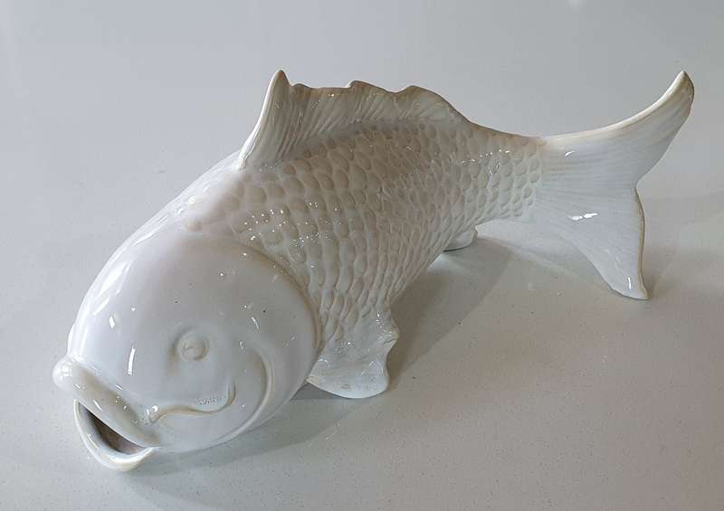 Ceramic fish ornament as per photo