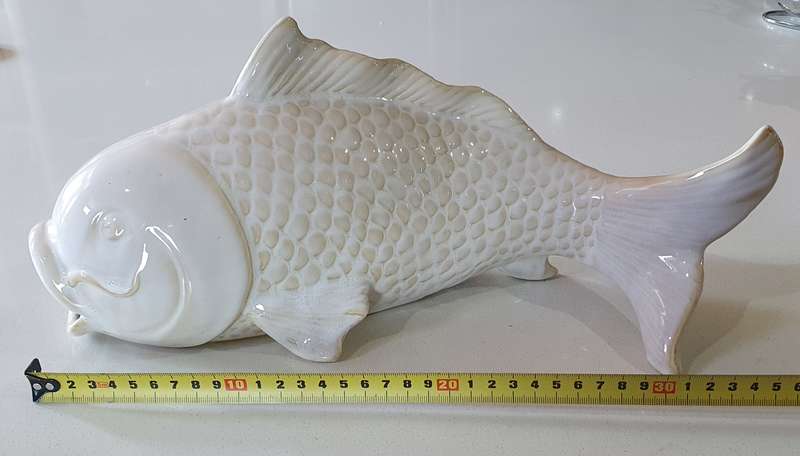 Ceramic fish ornament as per photo