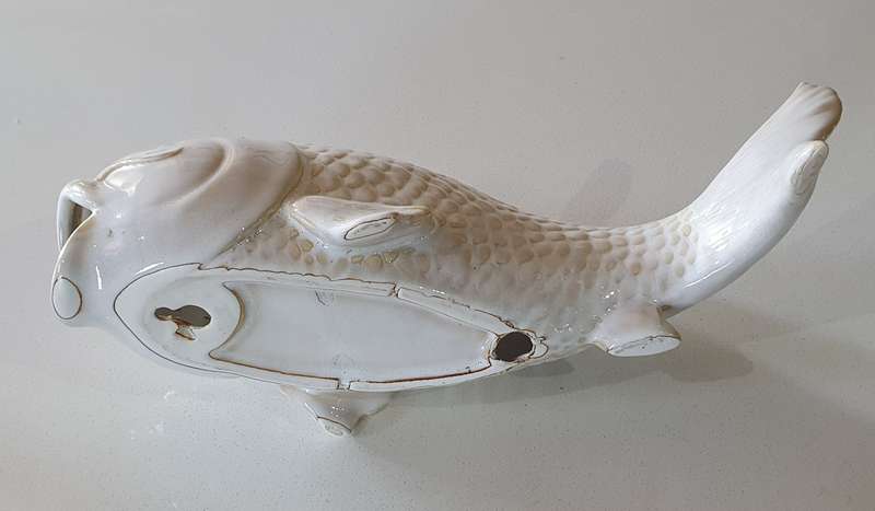 Ceramic fish ornament as per photo