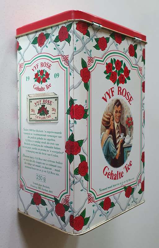 Five roses tin as per photos