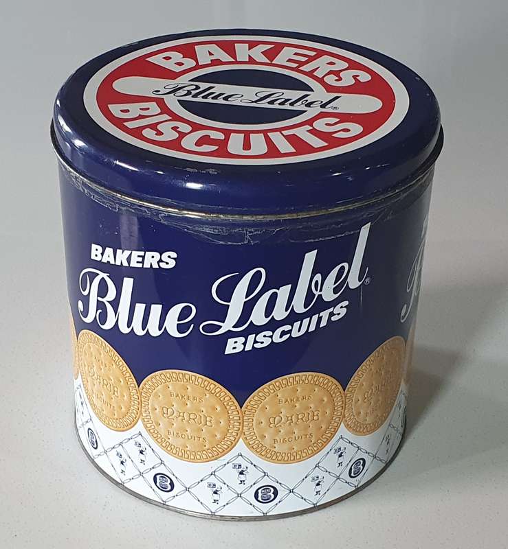 Bakers BLUE LABEL tin as per photos
