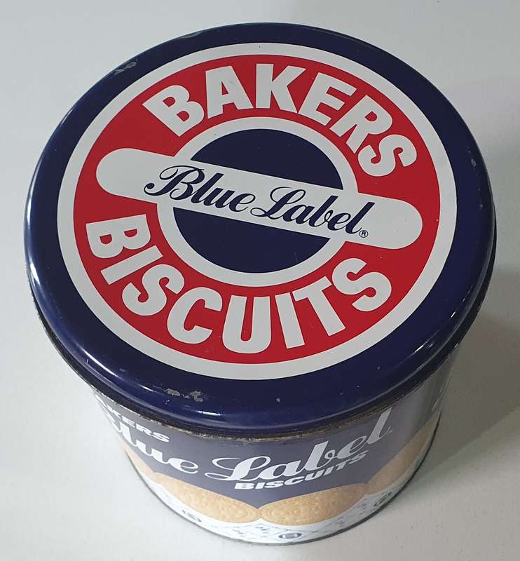 Bakers BLUE LABEL tin as per photos