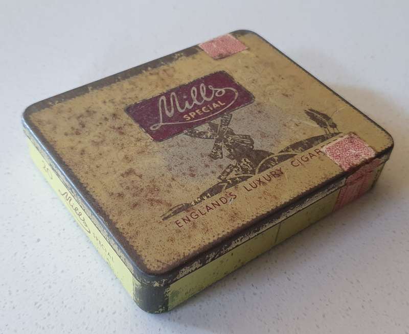 Vintage Mills tobacco tin as per photos