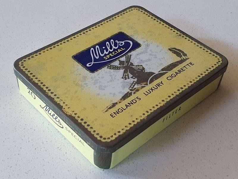 Vintage Mills tobacco tin as per photos