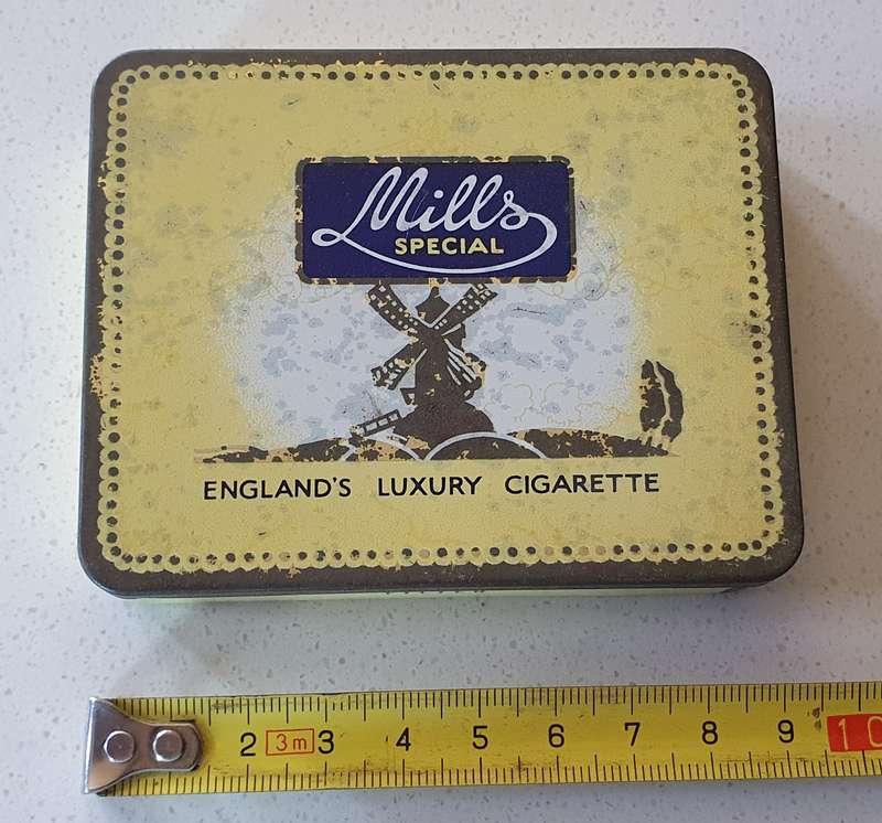 Vintage Mills tobacco tin as per photos