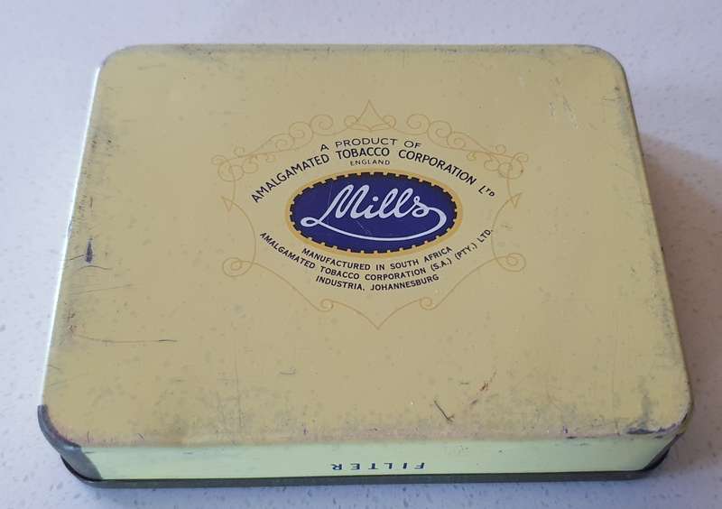 Vintage Mills tobacco tin as per photos