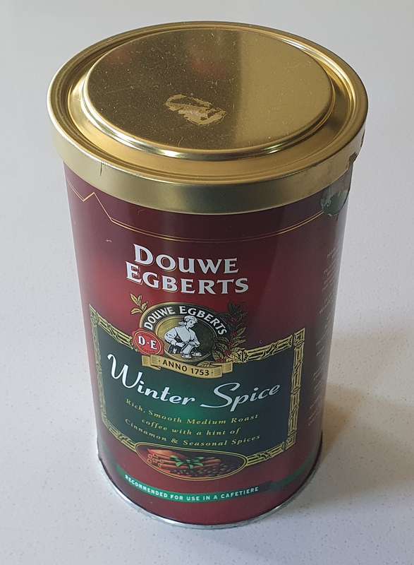 DOUWE EGBERTS coffee tin as per photos