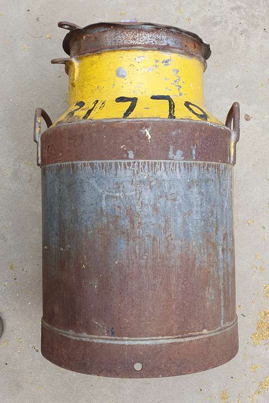 Vintage milk can as per photos