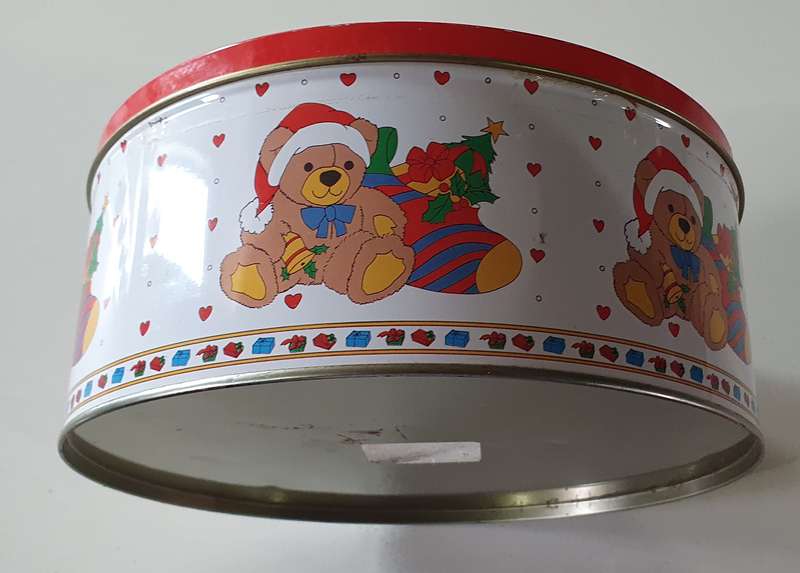 Christmas Bear tin as per photos