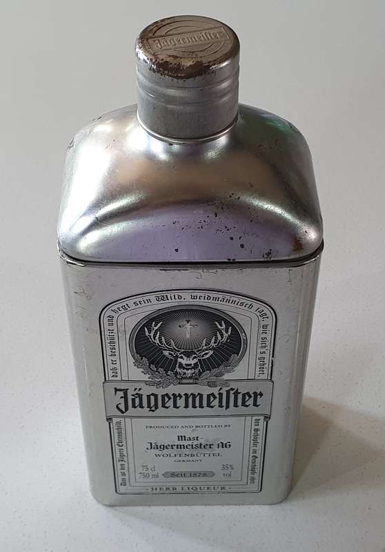 JAGERMEISTER tin as per photos