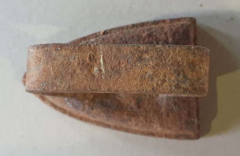 Vintage rusted cast iron, coal stove clothing Sad Iron (for door stop) as per photo