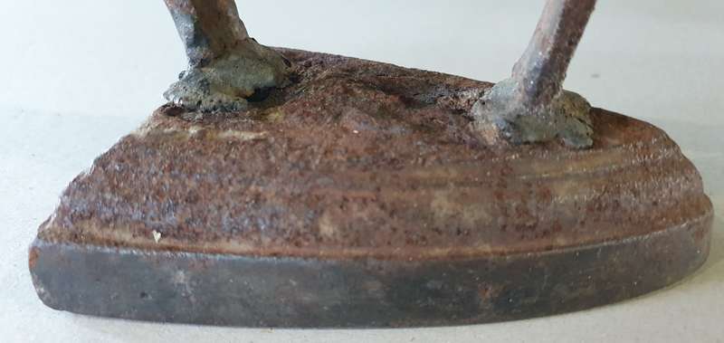 Vintage rusted cast iron, coal stove clothing Sad Iron (for door stop) as per photo