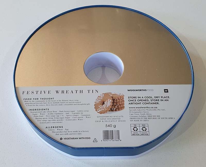 WOOLWORTHS tin as per photos