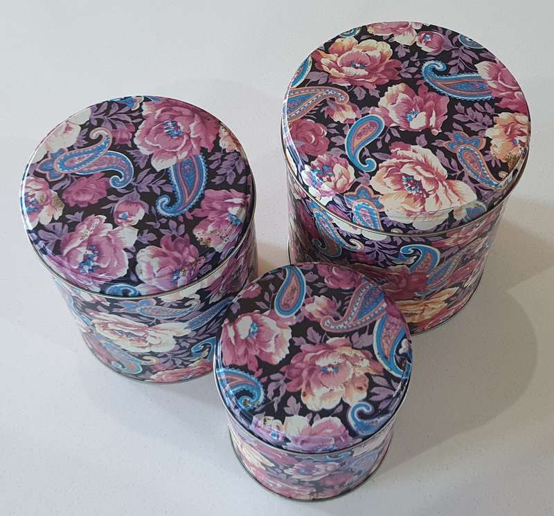 Set of 3 tins as per photos