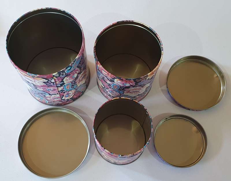 Set of 3 tins as per photos