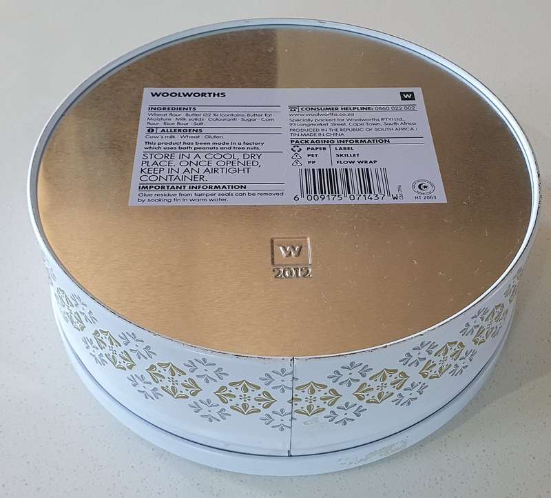 WOOLWORTHS tin as per photos