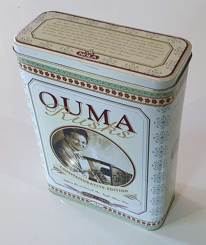 OUMA RUSKS tin as per photos