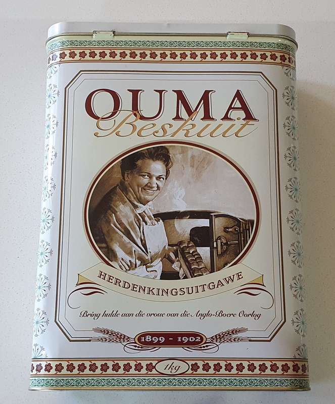 OUMA RUSKS tin as per photos