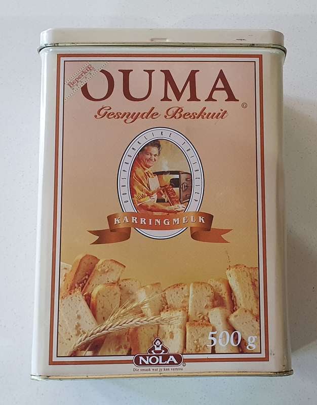 OUMA RUSKS tin as per photos