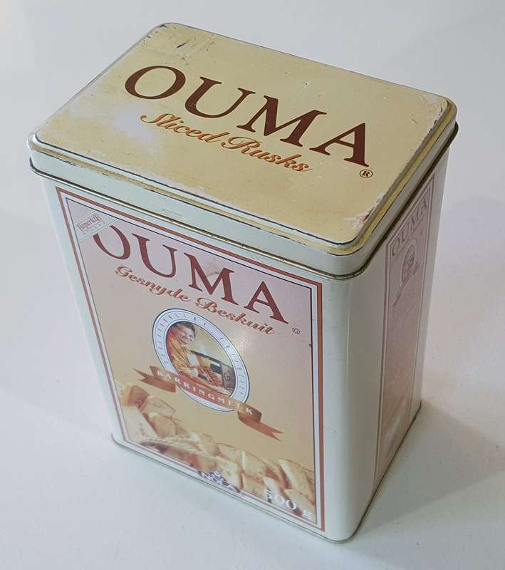 OUMA RUSKS tin as per photos