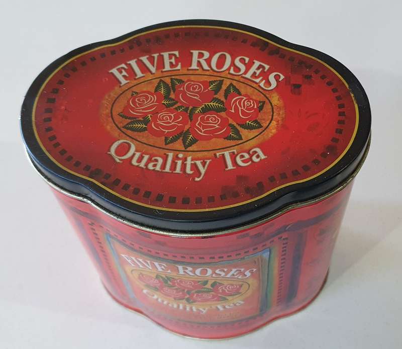 FIVE ROSES tea tin as per photos