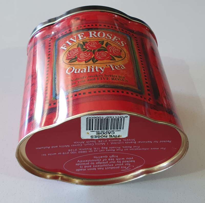 FIVE ROSES tea tin as per photos
