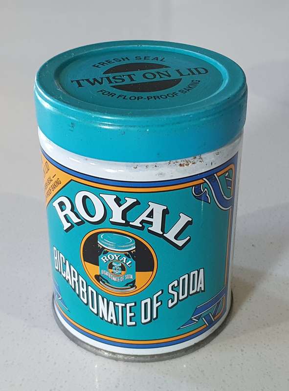 ROYAL BICARBONATE OF SODA tin as per photos