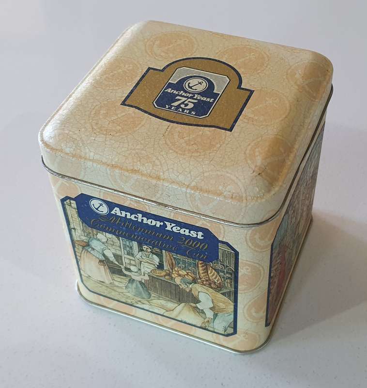 ANCHOR YEAST tin as per photos