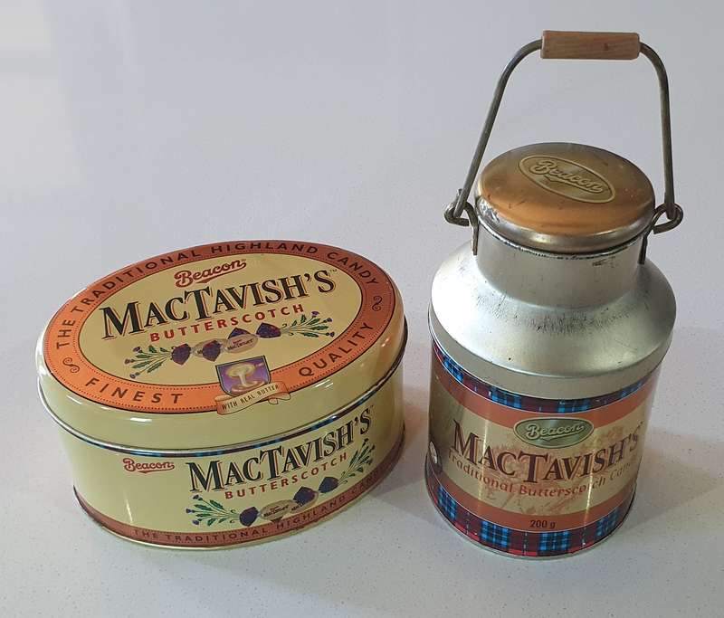 2 x MAC TAVISH'S tin as per photos