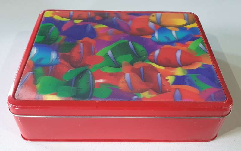 Woolworths FISH THEME tin as per photos