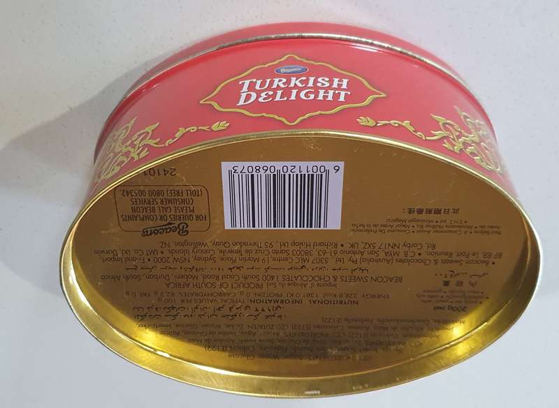 BEACON TURKISH DELIGHT tin as per photos