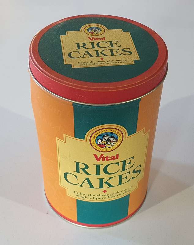 VITAL RICE CAKE tin as per photos