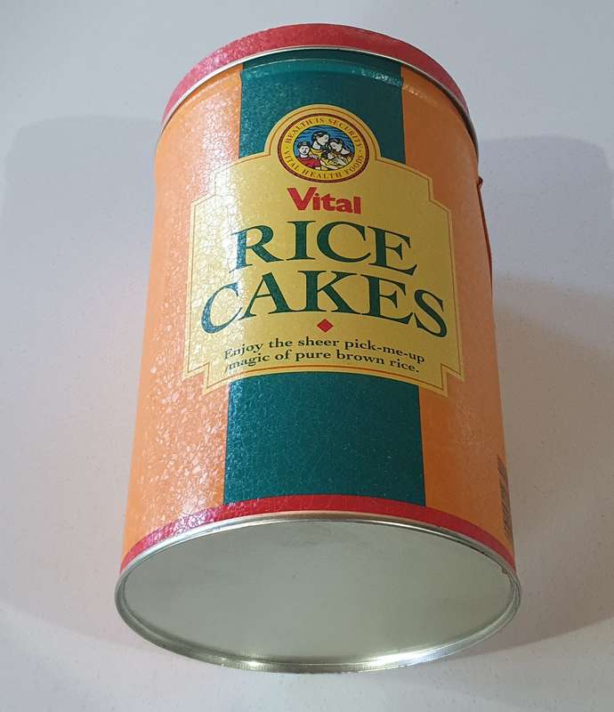 VITAL RICE CAKE tin as per photos