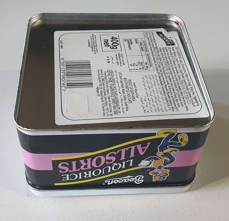 BEACON LIQOURICE ALLSORTS tin as per photos