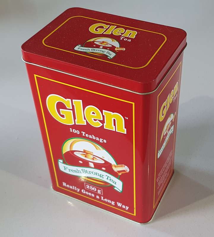 GLEN TEA tin as per photos
