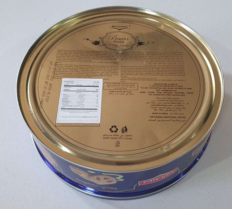 BAKER'S PRIDE COOKIES tin as per photos