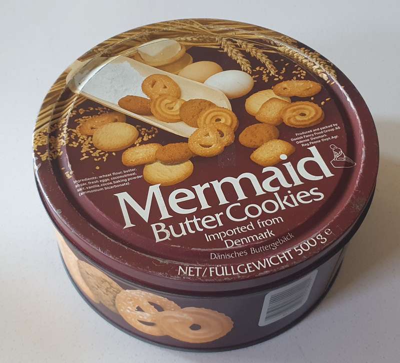 MERMAID COOKIES tin as per photos