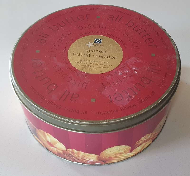 WOOLWORTHS BISCUIT tin as per photos