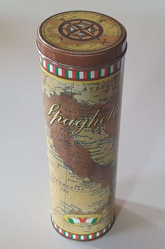 SPAGHETTI tin as per photos