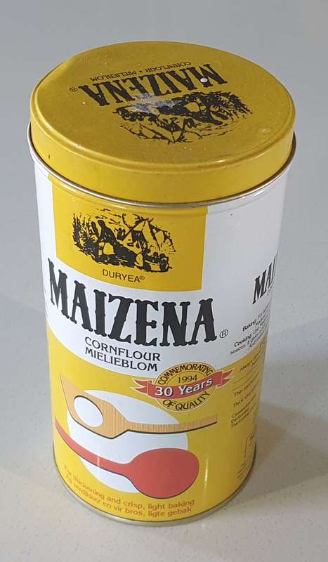 Maizena cornflour tin as per photos