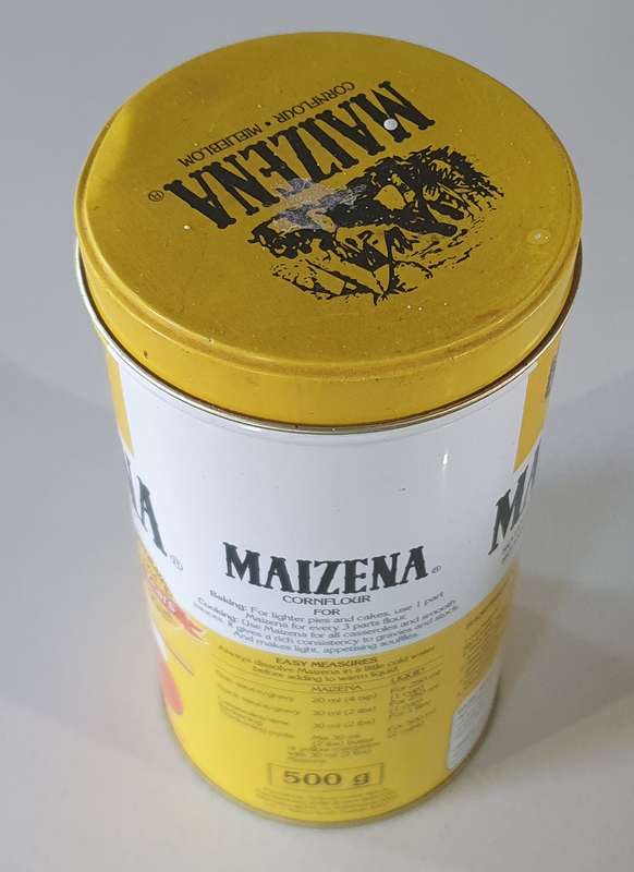 Maizena cornflour tin as per photos