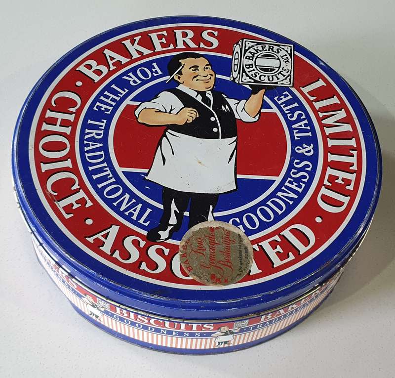 BAKERS biscuits tin as per photos