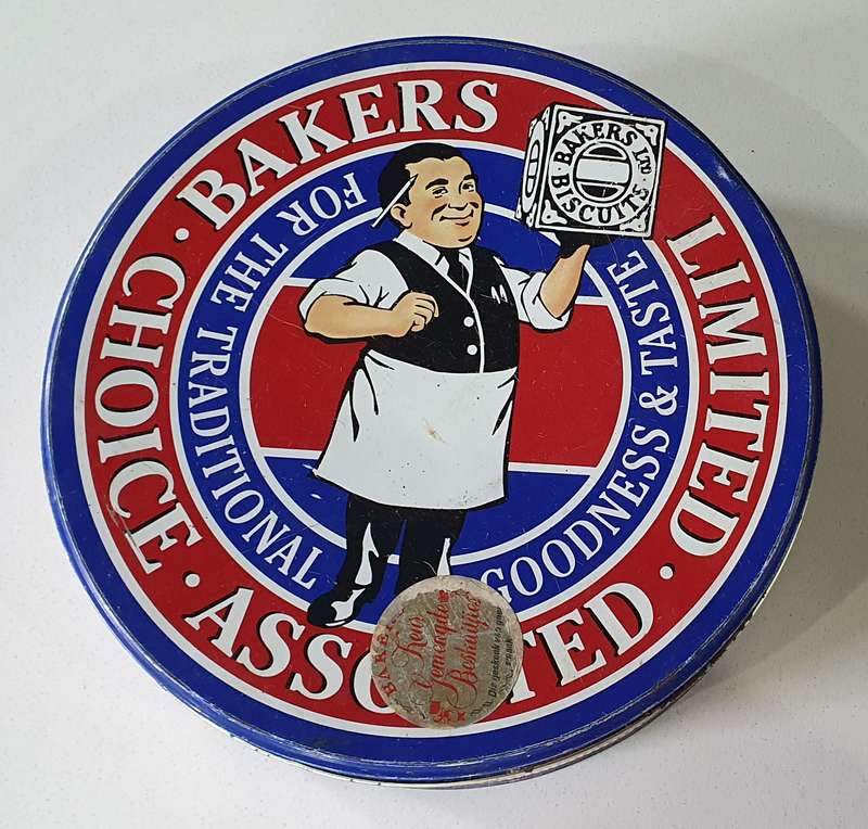 BAKERS biscuits tin as per photos