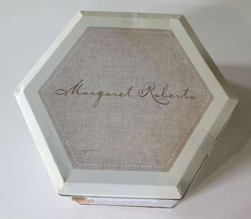 MARGARET ROBERTS tin as per photos