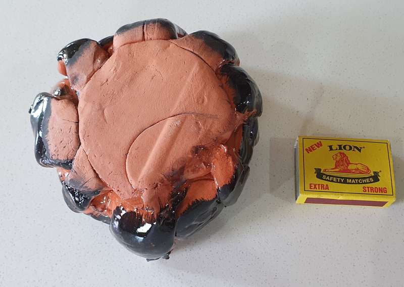 Glazed funky art pottery/clay item by Liza-Ann as per photos