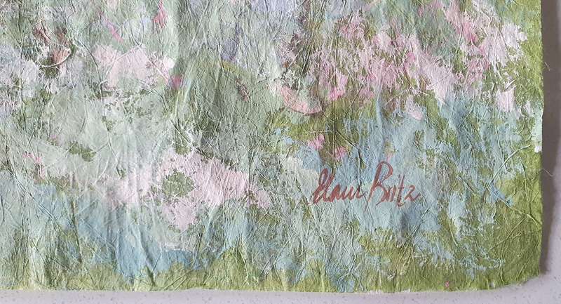 Original watercolour and pastel painting by ELAINE BRITZ as per photo
