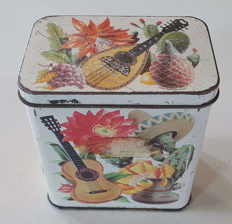 Mexican theme tin as per photos